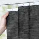 UNISHADES Vertical Blind Replacement Slats for Indoor Windows Modern Window Treatment, Light Filtering, Easy DIY, 20-Pack Black, 3.5" x 82.5"