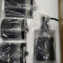 Autumn Alley Farmhouse Matte Black Bathroom Accessories Set (4 PCS) - Lotion Soap Dispenser, Black Toothbrush Holder Set, 2 Glass Apothecary Jars (Qtip Holder) - Rustic Bathroom Accessories Set