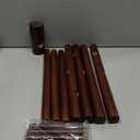 Coat Rack, Freestanding Coat Rack with 8 Hooks and 3 Adjustable Size Tree Coat Racks for Bedroom, Hallway, Entrance, Office, for Hats, Coats, Scarves, Handbags (1 PC, Brown)