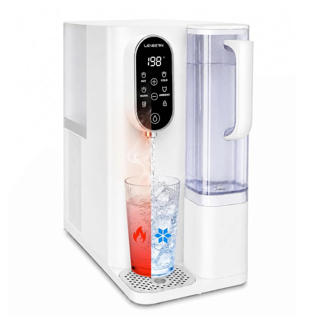 Leysern Hot & Cold Countertop Reverse Osmosis Water Filter, No Installation