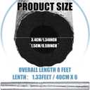 Kingdder 12 Pcs Foam Pipe Insulation Tube Self Adhesive Water Pipe Insulation Freeze Protection 1.3 ft Pipes Insulations Wrap for Outdoor Winter Irrigation Sprinkler(0.6 Inch/ 15 mm)