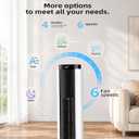 Antarctic Star 80°Oscillating Bladeless Portable Tower Fan for Bedroom,12H Timer,6 Speed 4 Modes,LED Display,Powerful for Home/Office/Dorm,37Inch,SECONDARY, 36 inch