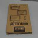 4-Pack Small Silver Serving Trays Set - ZENOVLUX Lightweight Bow Floral Engraved Mirror Decorative Tray, 11.4" x 7" Party Platters for Easter, Food, Appetizer, Charcuterie, Cookies, Desserts