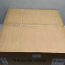 20" Caged Ceiling Fans with Lights Flush Mount,Low Profile Fabric Farmhouse Ceiling Fan with Remote Control, Boho Bladeless with 6 Speeds Reversible for Bedroom, Living Room (Ivory)