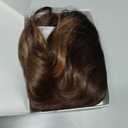 Brown with Caramel Highlights Short Wavy Wig for Women Lace Hairline Bob Style Synthetic Heat Resistant - Natural Appearance for Everyday Hairstyle 14 Inch