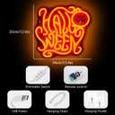 NEONLOVE Halloween Neon Sign Halloween Gifts Pumpkin Neon Signs for Wall Decor Orange LED Lights for Party Bar Shop Man Cave Club Teen Boy Girls Bedroom Room Decoration Gifts