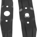 72531-VH7-000 & 72511-VH7-000 Lawn Mower Blade Compatible with 21 inch Deck Hon da HRX217 HRX537 HRX537C HRR216PKU HRR216VYU HRX217K1 HRX217K2 HRX217K3 HRX217K4 MicroCut Twin Blade Set