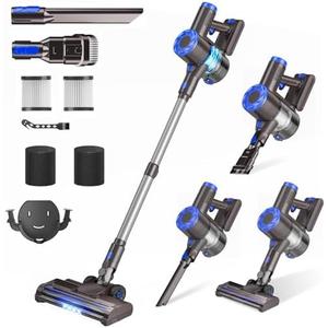 Amazon.com - AIRDIYA Cordless Vacuum Cleaner, Upgraded 40Kpa Stick Vacuum Cleaners for Home, 8 in 1 Lightweight with Self-Standing, 1.5L Dust Cup & Anti-tangle, Rechargeable Vacuum for Hard Floors Carpets Pet Hair