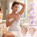 Bikini Trimmer for Women,Electric Shaver for Women, IPX7 Waterproof Razor Shaver,Women's Electric Razor,Intimate Shaver for Women,with 5 Blades,USB-C Rechargeable,Recharge DockPurple