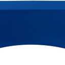FORLIFE 2Pack Spandex Table Covers for 8ft Rectangular Tables, Fitted Tablecloth, Stretch Patio Table Cover for Wedding, Banquet, Party (Royal)