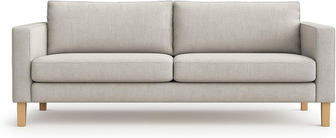 Karlstad Cover Replacement for IKEA Karlstad Sofa Cover, Karlstad 3 Seat Sofa Cover Only!(Daily Light Grey)