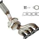 Catalytic Converter Direct-Fit Stainless Steel For 2011-2018 Ford Fiesta /2012-2015 Ford Fiesta Ikon 1.6L (EPA Approved)