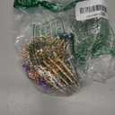 Rhinestones Hair Combs for Women, Crystal Wedding Hair Side Combs Artificial Pearls Hairpins with Long Teeth Glitter Sparkly Jeweled Barrettes Clips Long Thick Hair Accessories for Ladies (4 Pack)