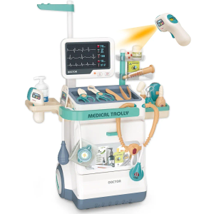 Doctor Kit for Kids，Pretend Medical Station Toy Set，Toy Medical Kit for Kids，24 Pcs Deluxe Pretend Play Medical Kit Toy，Doctor Play Set for Kids，Role Play Gift for Toddlers. (660-89)