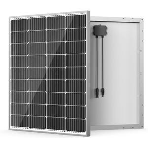 HQST 100W 12V Solar Panel, 9BB, 23% High Efficiency, Grade A+ Cells, IP65