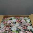 Flower Table Decorations for Wedding - 6 Pcs Artificial Table Flower Arrangement, Weeding Rose Floral Centerpieces for Reception, Table Runner, Dining Table, Living Room, Kitchen, Dusty Rose