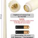 Funtery 48 Pcs Flameless LED Taper Candles Battery Operated Candles Bulk Realistic LED Candlesticks Flickering for Wedding Church Graduation Party Home Decor(Ivory,Classic Style)