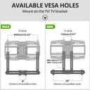 USX MOUNT Universal Soundbar Mount, Fits TV VESA 150-600mm, Up to 17.6 lbs