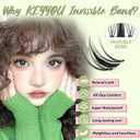 KEYYOU Fairy Lash Clusters 144Pcs D Curl Manga Lash Extension Eyelash Extension Wispy Natural Invisible Band Lash with Waterproof DIY Lash Extension at Home(Fairy-D-8-18MIX)