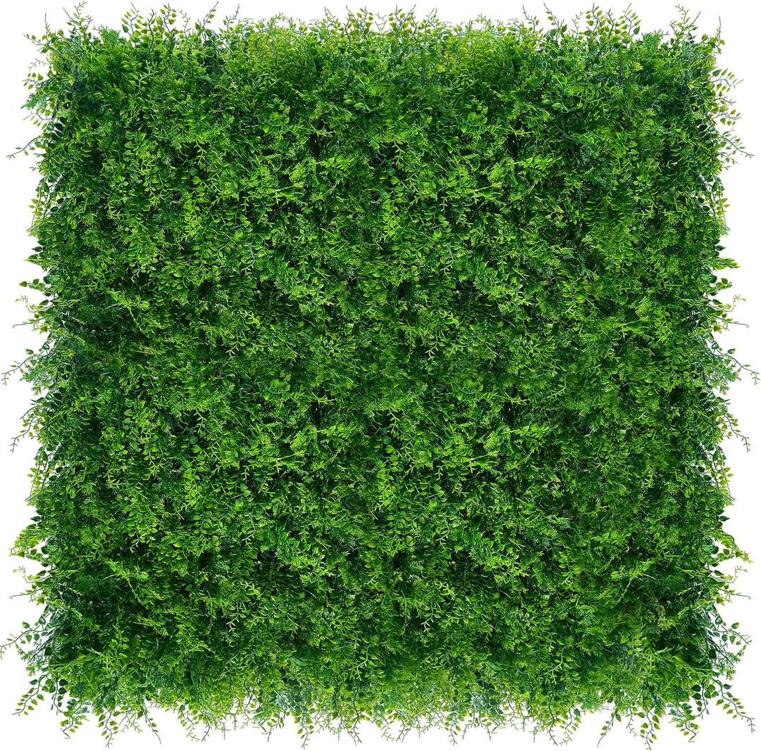 20"x20" (8P), Artificial Greenery Grass Wall Backdrop, UV-Anti