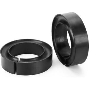 Heavy-Duty Round Rubber Coil Spring Spacer for Car, Enhance Spring Rate for 5" & 5.5" O.D. Universal Coil Spring Booster (Pack of 2)