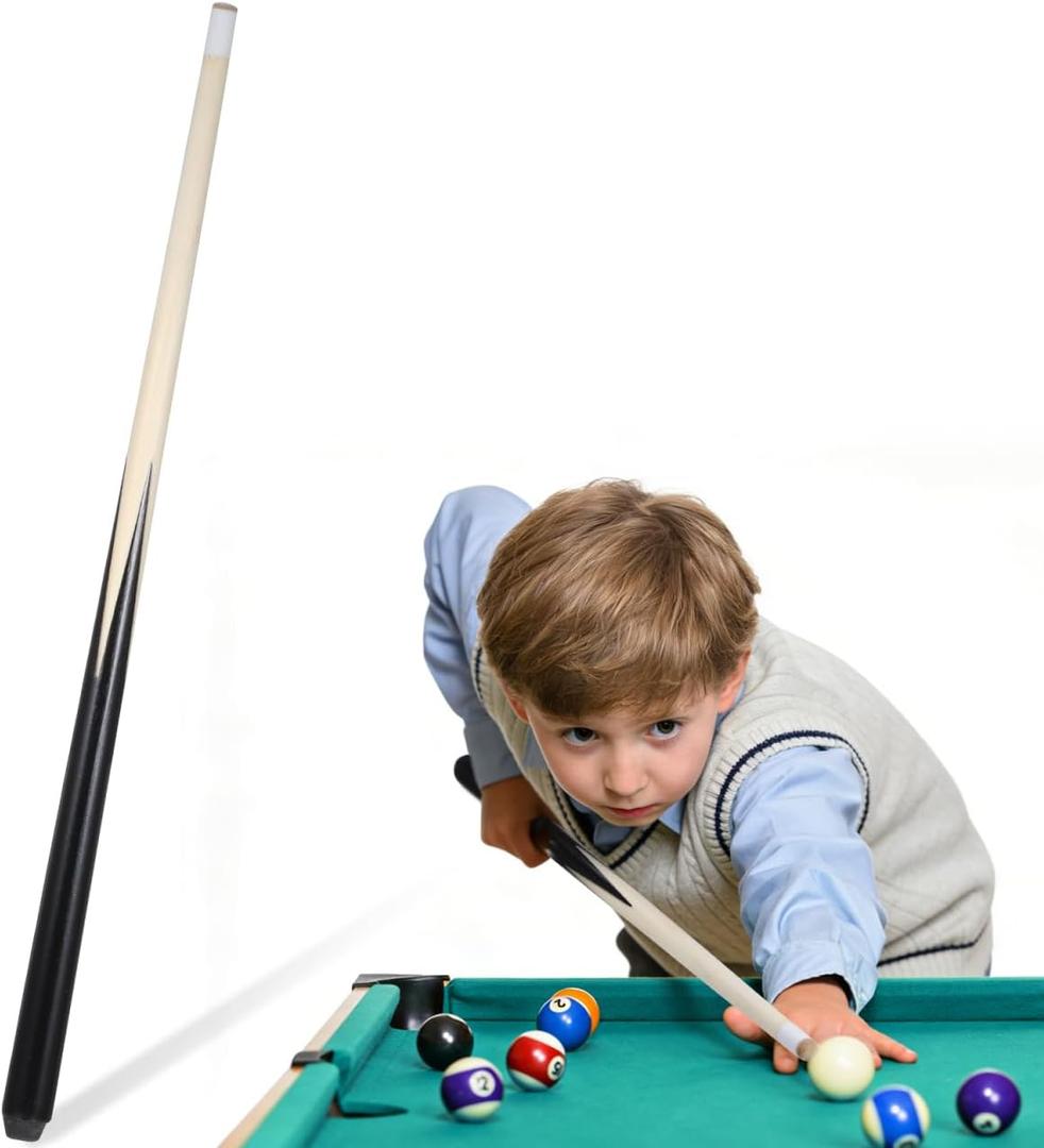 Kids Billiard Cue Stick Hardwood Pool Cue Children Pool Stick Kids Ideal Practice Tight Spaces Child Billiard Table