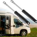 X AUTOHAUX 2 Pcs 6 Inch 55Ib/245N Black Lift Supports Struts Shocks Gas Spring Universal for RV Car Truck Boat Window Cabinet Door Cover Lids
