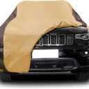 Car Cover Waterproof All Weather Compatible with Jeep Grand Cherokee, Outdoor Anti-UV Sun Rain Protection Full Exterior Cover