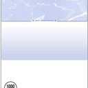 Compuchecks Check on Top Blank Check Paper - 1000 Pack, Quick-Books & Laser Printer Compatible - Security Business Checks with Voucher - 8.5" x 11" Blue Marble