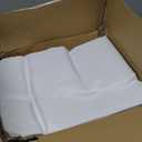 10-Pack White Tablecloths for Rectangle Tables, 60 x 102 Inches, Stain-Resistant Polyester Fabric for 6 Foot Tables - Washable Table Covers for Weddings, Banquets, Birthday, Parties, Events
