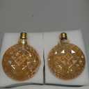 SD LUX Decorative Light Bulbs Vintage LED Edison Bulb 6W 600LM (60W Equivalent) dimmable G40 Globe CRI>90 Medium Base E26 Warm White 2700k, (125BL, 2 Pack)