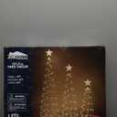 JOIEDOMI 3 Pack Spiral Christmas Tree Lights, 218 LED Outdoor Lighted Tree with Star Topper & Stakes, Christmas Decorations for Yard Porch Patio Garden Holiday Xmas Eve Night Décor, Warm White