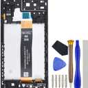 Full LCD Digitizer Touch Screen Assembly Replacement for Samsung Galaxy A13 5G SM-A136Uwith Screen Frame and Tool Kit Black 6.5"