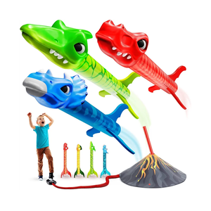 Ninja Blast Dinosaur Toy Rocket Launcher for Kids Toys for Kids 3-5 5-7 4-6 - Outdoor Toys for Kid Ages 4-8 - 3 4 Year Old Boy Birthday Gift - Gifts for Boys Age 3 4 5 6 Years Toy for Toddlers