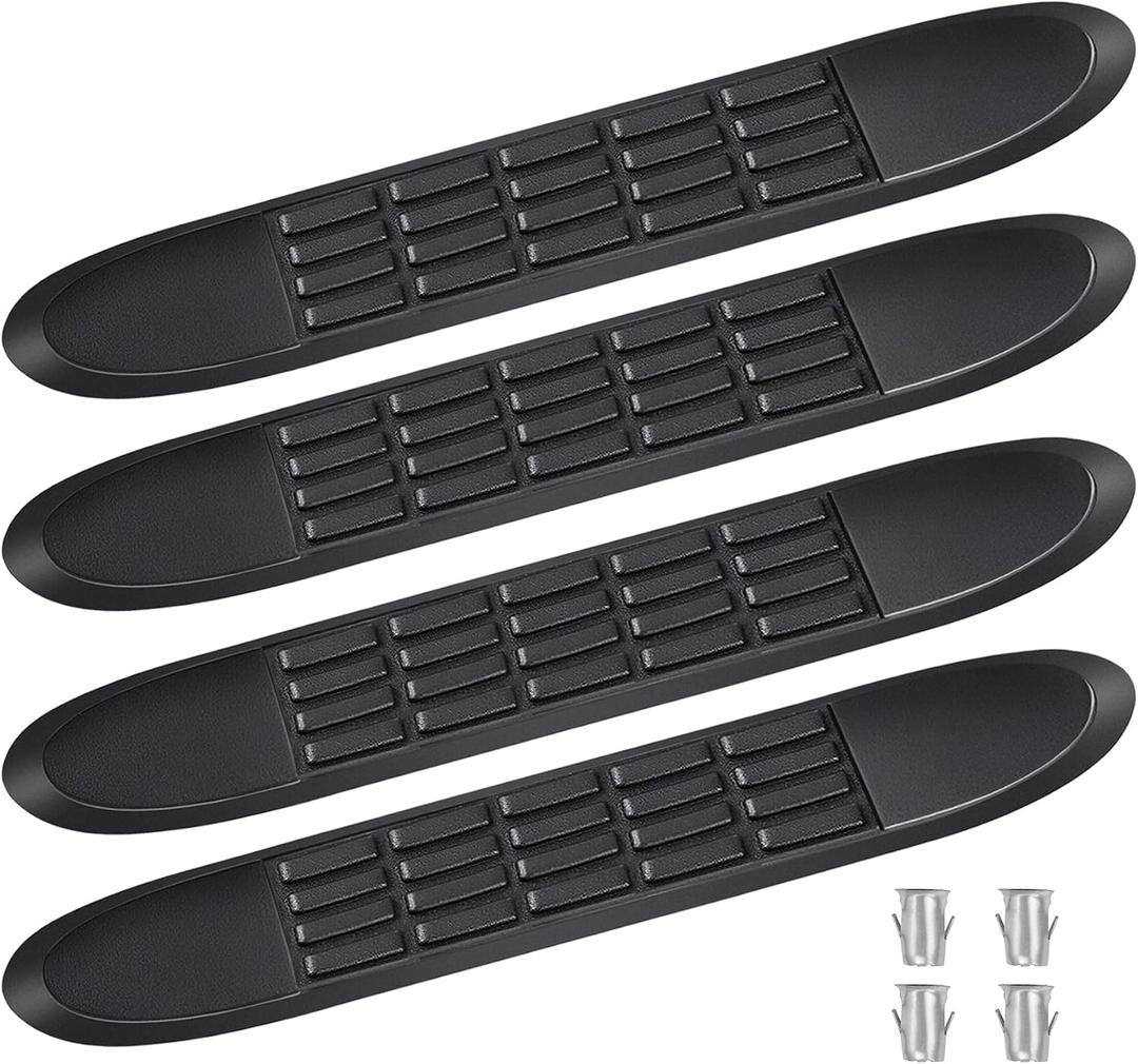 Nerf Bar Replacement Pads Kit for Platinum 3 Nerf Bars 20" Pad with 4 Holes, 19.8" X 3.2"(18.6" Outer Hole Spacing) Durable Non-Slip Running Boards Replacement PadsVerify Tube Size & Hole Spacing