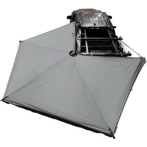 Overland Vehicle Systems HD Nomadic 270 LTE Drivers Side Awning | Dark Gray | Includes Black Travel Cover | 19679907