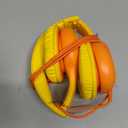 ADOOPE Wired Kids Headphones with USB C Plug, 85dB Safe Volume, Adjustable Headband, Tangle-Free Cord Headphones for School, Tablet, Travel (Yellow & Orange, Without Microphone)