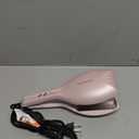 Beach Waves Curling Wand & Crimper - 1.45" Dual Barrel Ceramic Waver with 33M Ions, Dual Voltage, Anti-Scald Design for Effortless Salon Curls (Pink)