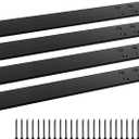 Countertop Support Bracket 20", Top Mount Knee Wall Support, Hidden Flat Floating Bracket for Wood Granite Quartz Concrete Countertop, 4 Pack with Screws