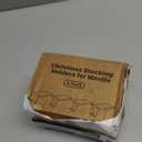 Loncaster Christmas Stocking Holders for Mantle, Set of 8 Heavy Duty Stocking Holder for Mantle, Xmas Weighted Hangers for Party Decor, Space-Saving Decoration for Fireplace Toppers (Bronze, 8 Pack)