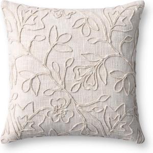 Loloi II Collection PLL0127 Natural 18'' x 18'' Cover Only Pillow