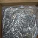 100 Pcs Gutter Light Hooks Outdoor Metal Gutter Clips Orkscrew Shaped Hanging String Lights Hooks for Christmas Halloween Decoration