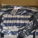 ALLCAMP Diaper Bag Large, Support Baby Stroller, Converted Into a Tote Bag (Blue White)