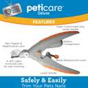 PetiCare Illuminated Dog & Cat Nail Clipper With LED Light & 5X Magnification for Safe, Precise Trimming | Pet Nail Cutter for Small & Large Breeds | Easy-to-Use Grooming Tool for Pets