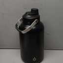 BJPKPK One Gallon(128 oz) Insulated Water Bottle, Dishwasher Safe Stainless Steel Thermos, BPA Free Jug with Ergonomic Handle & Anti-slip Bottom, Large Water Bottle, Black