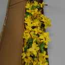 6 PCS 25.5" Fake Flowers Yellow Flower Silk Artificial Forsythia Branches Long Stem Spring Flowers Artificial for Decoration Indoor Outdoor Wedding Home Bedroom Yard Cemetery