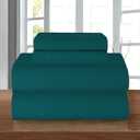 Elegant Comfort Luxury 1500 Premium Hotel Quality Microfiber 4-Piece Sheet Set - Wrinkle Resistant, All Around Elastic Fitted Sheet, Deep Pocket up to 16", King, Marine Teal
