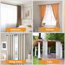 Wood Curtain Rods for Windows 48 to 84 Inches(4-7ft),1 inch Adjustable Window Curtain Rods with Imitation Wood Grain Finials,Heavy Duty Decorative Drapery Rod for Bedroom,Kitchen and patio