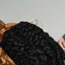 ToyoTress Burmese Curly Crochet Human Hair - 10 Inch 250G Feather Crochet Human Hair Miracle Knots For Black Women Natural Color Invisible Knotless Braiding Hair (10 Inch, 1B-250G)