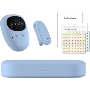Wireless Bedwetting Alarm for Boys and Girls, USB Rechargeable, 3 Working Modes, Pee Alarm for Children,Blue